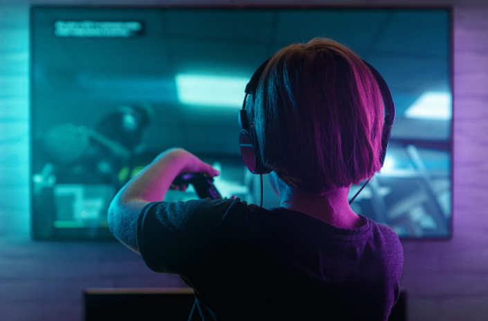 playing a game